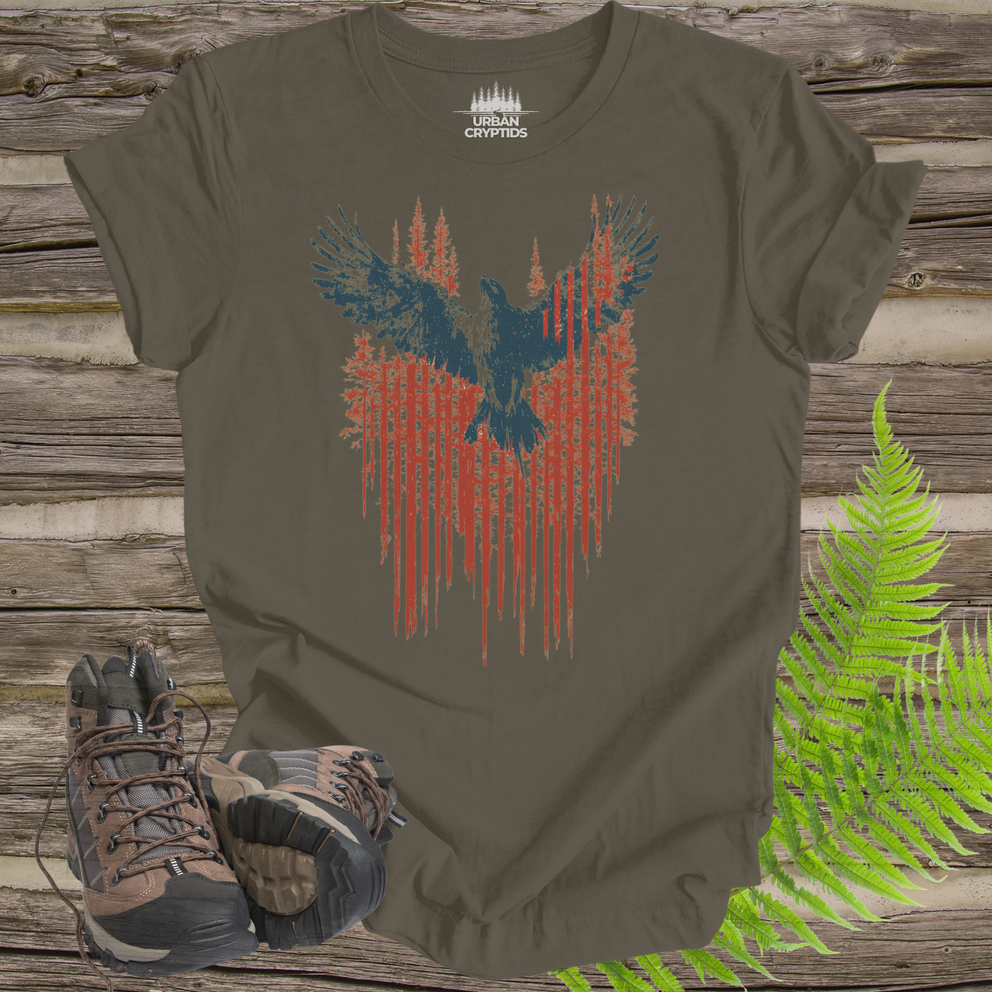 Thunderbird Forest Spirit T-Shirt | Native Legend Cryptid Tee – Urban Cryptids