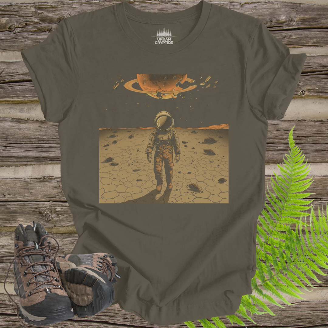 The Lost Astronaut – Retro Sci-Fi Space T-Shirt