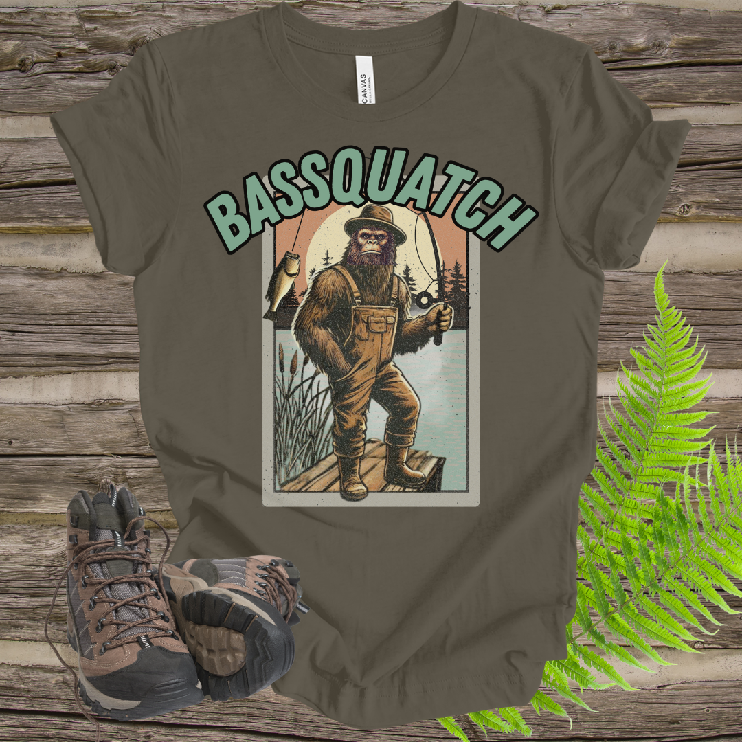 Bassquatch Fishing Tee