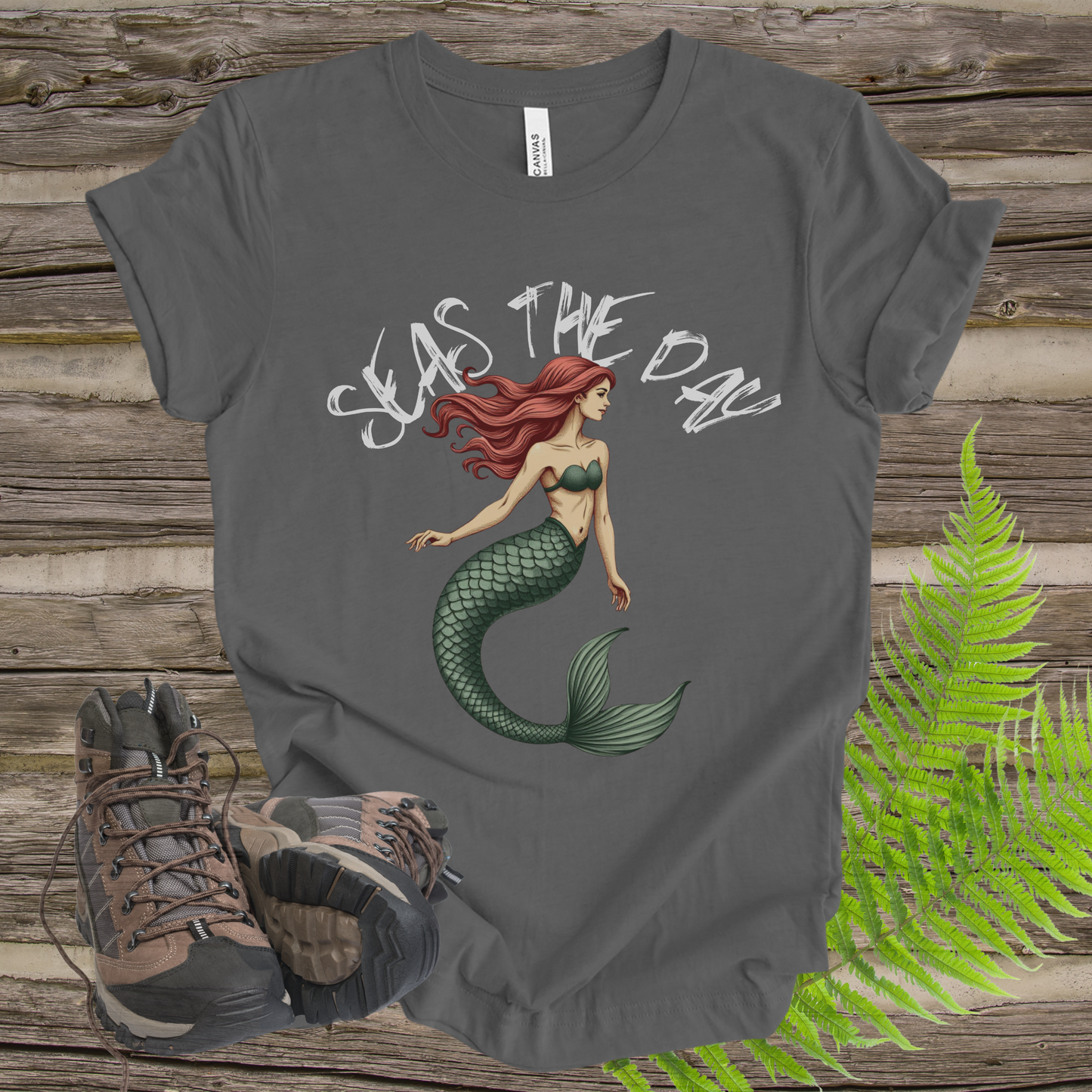 Mermaid Tee - Seas The Day Unisex Jersey Short Sleeve Tee