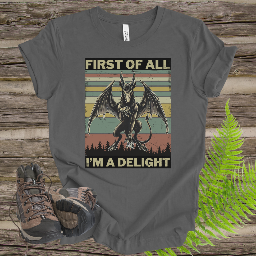Jersey Devil T-Shirt - 'First of All, I'm a Delight'