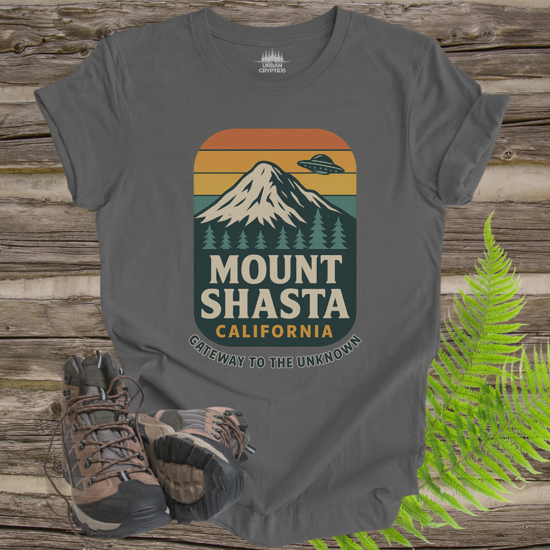 Mount Shasta UFO T-Shirt – Gateway to the Unknown (California Design)
