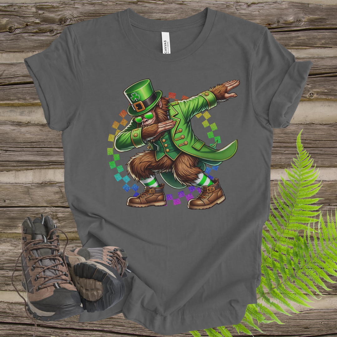 Bigfoot Dabbing St. Patrick's Day Tee