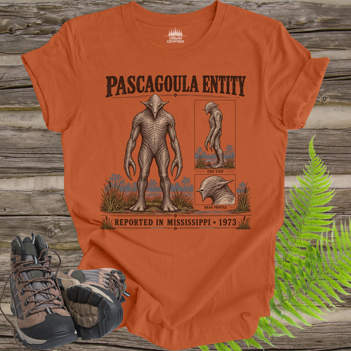 Pascagoula Entity T-Shirt | 1973 Mississippi UFO Encounter