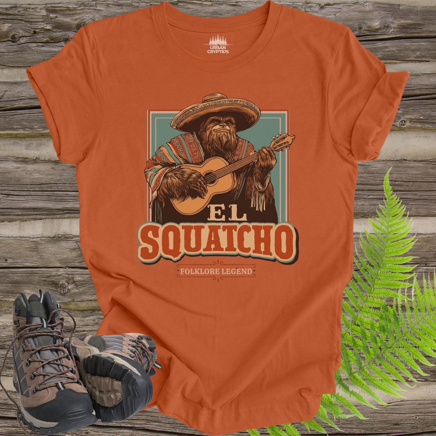El Squatcho Funny Bigfoot Folklore Legend T-Shirt
