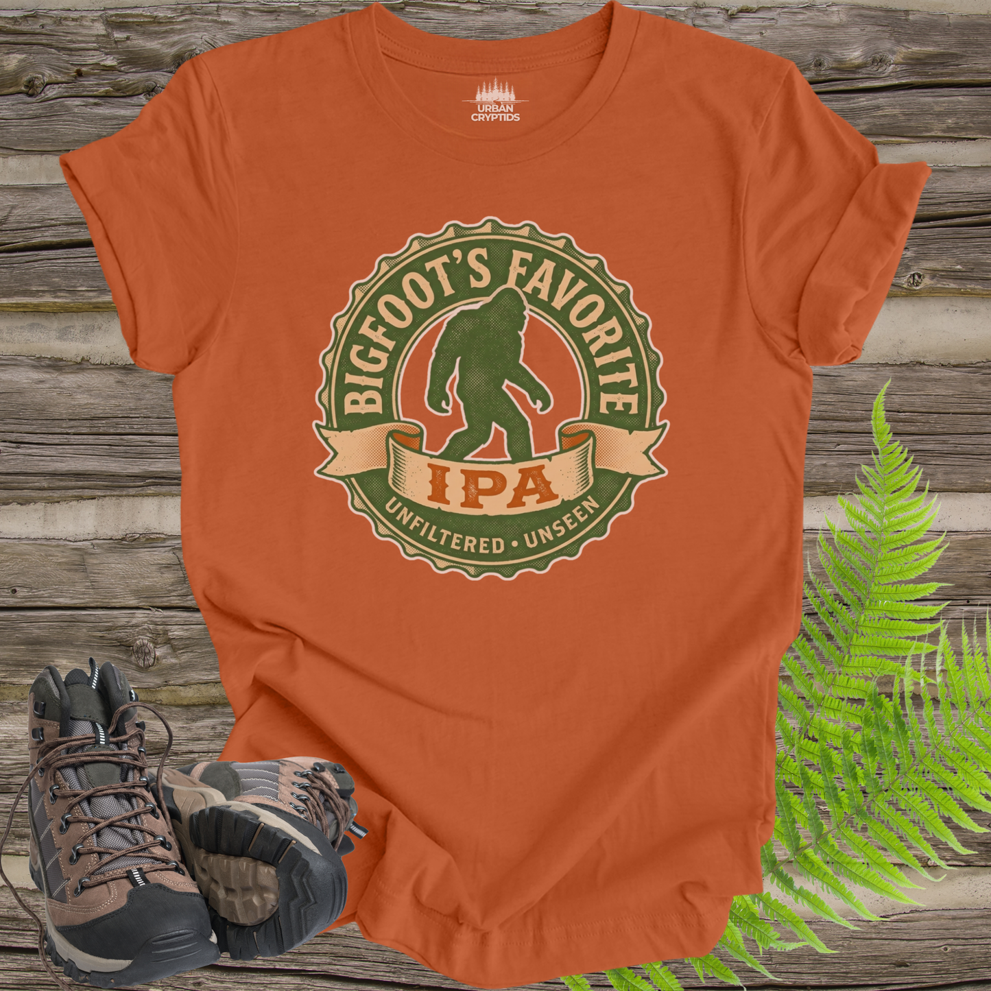 Bigfoot’s Favorite IPA Shirt – Funny Sasquatch Beer T-Shirt, Craft Beer Lover Gift, Cryptid Brewery Tee