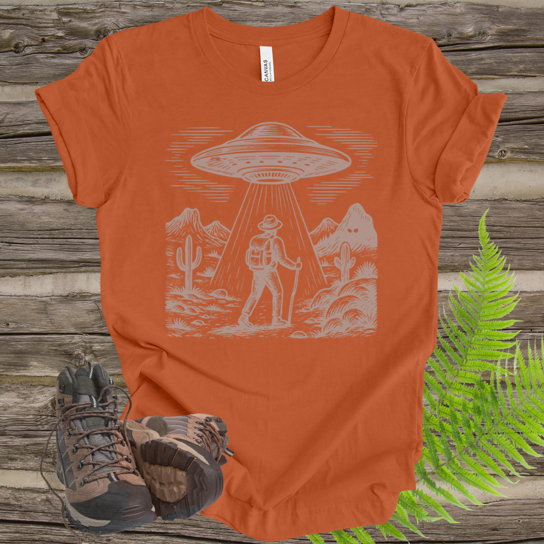 UFO Abduction Hiker Tee