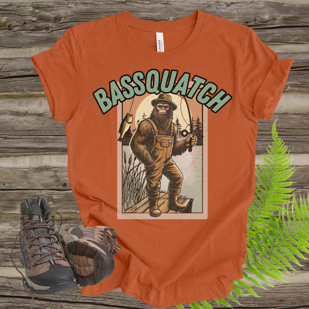 Bassquatch Fishing Tee