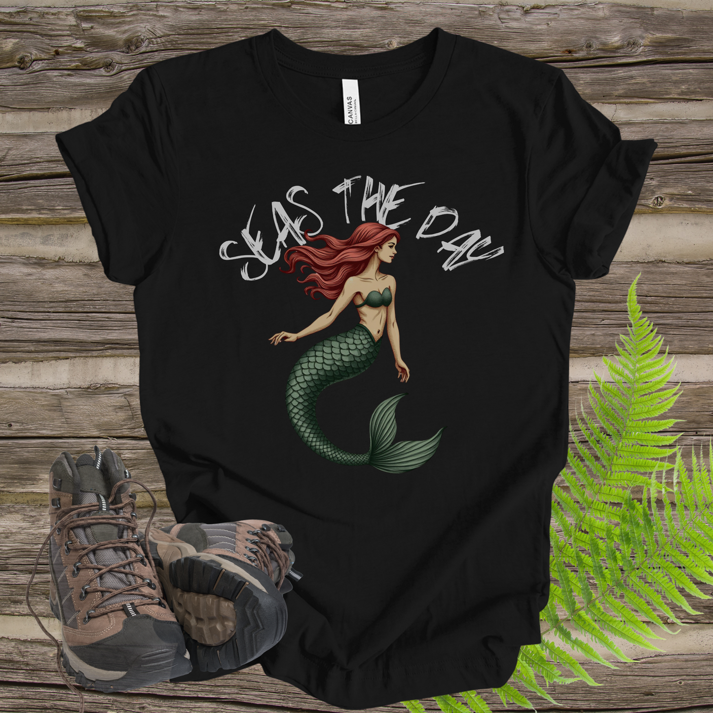 Mermaid Tee - Seas The Day Unisex Jersey Short Sleeve Tee