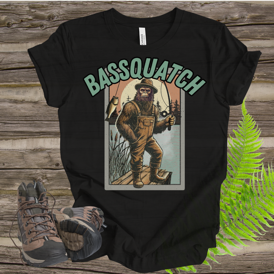 Bassquatch Fishing Tee