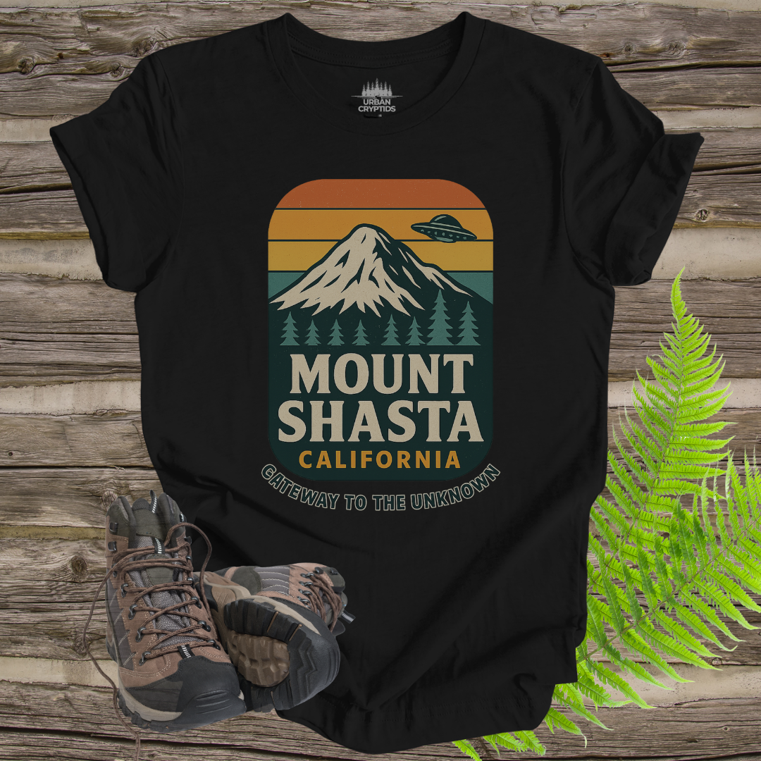 Mount Shasta UFO T-Shirt – Gateway to the Unknown (California Design)