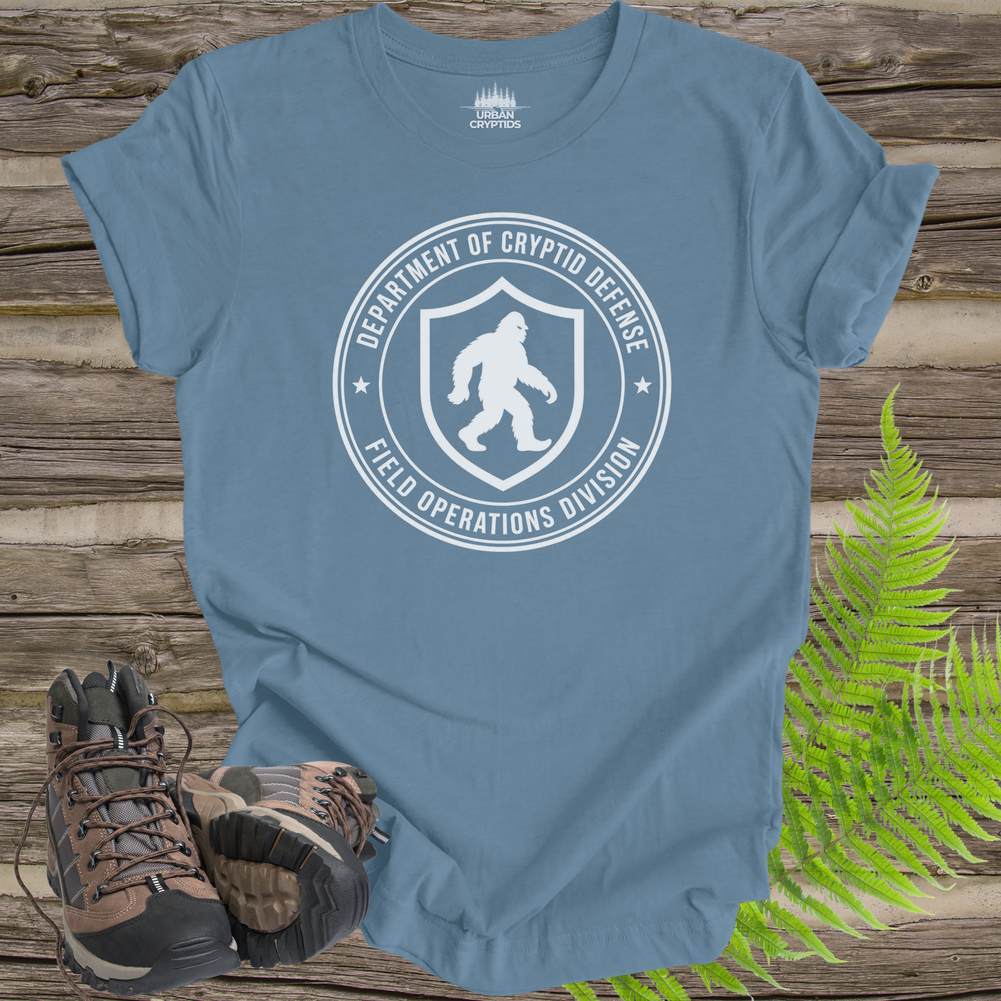 Department of Cryptid Defense T-Shirt | Bigfoot Field Operations Division Graphic Tee
