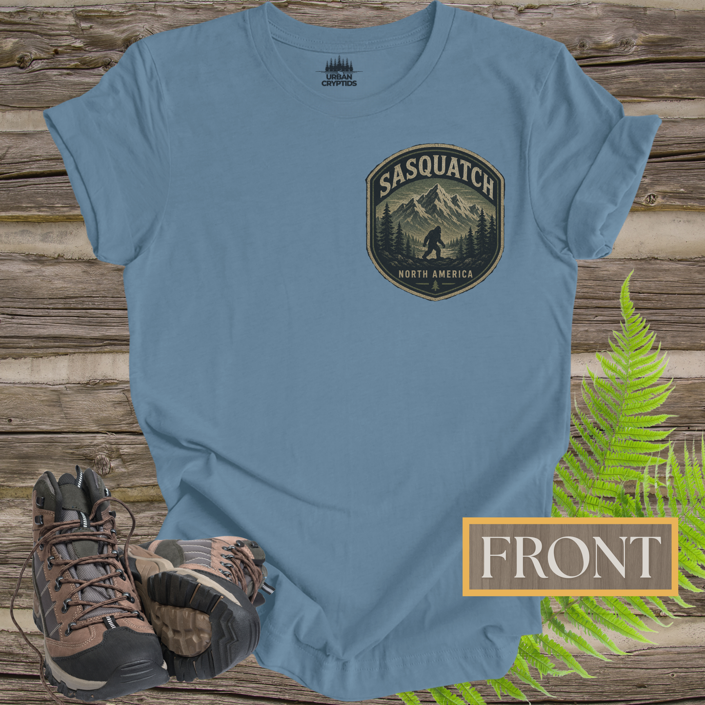 Wildman Chronicles: The Many Names of Sasquatch | Bigfoot Back Print T-Shirt