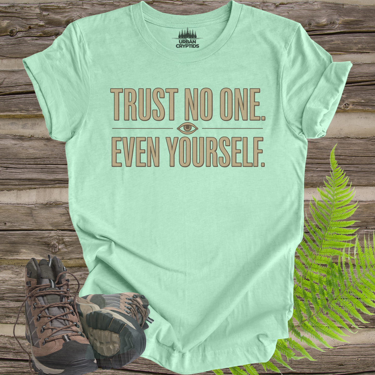 Trust No One. Even Yourself. T-Shirt | Paranoid Vintage Graphic Tee – Urban Cryptids