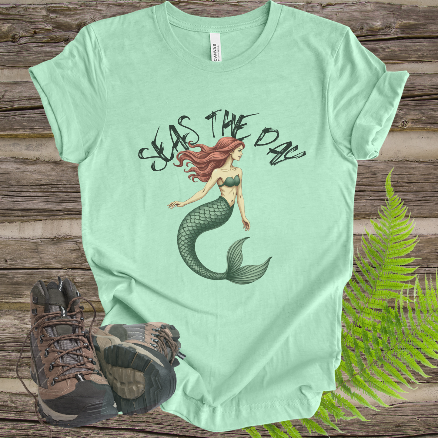 Mermaid Tee - Seas The Day Unisex Jersey Short Sleeve Tee