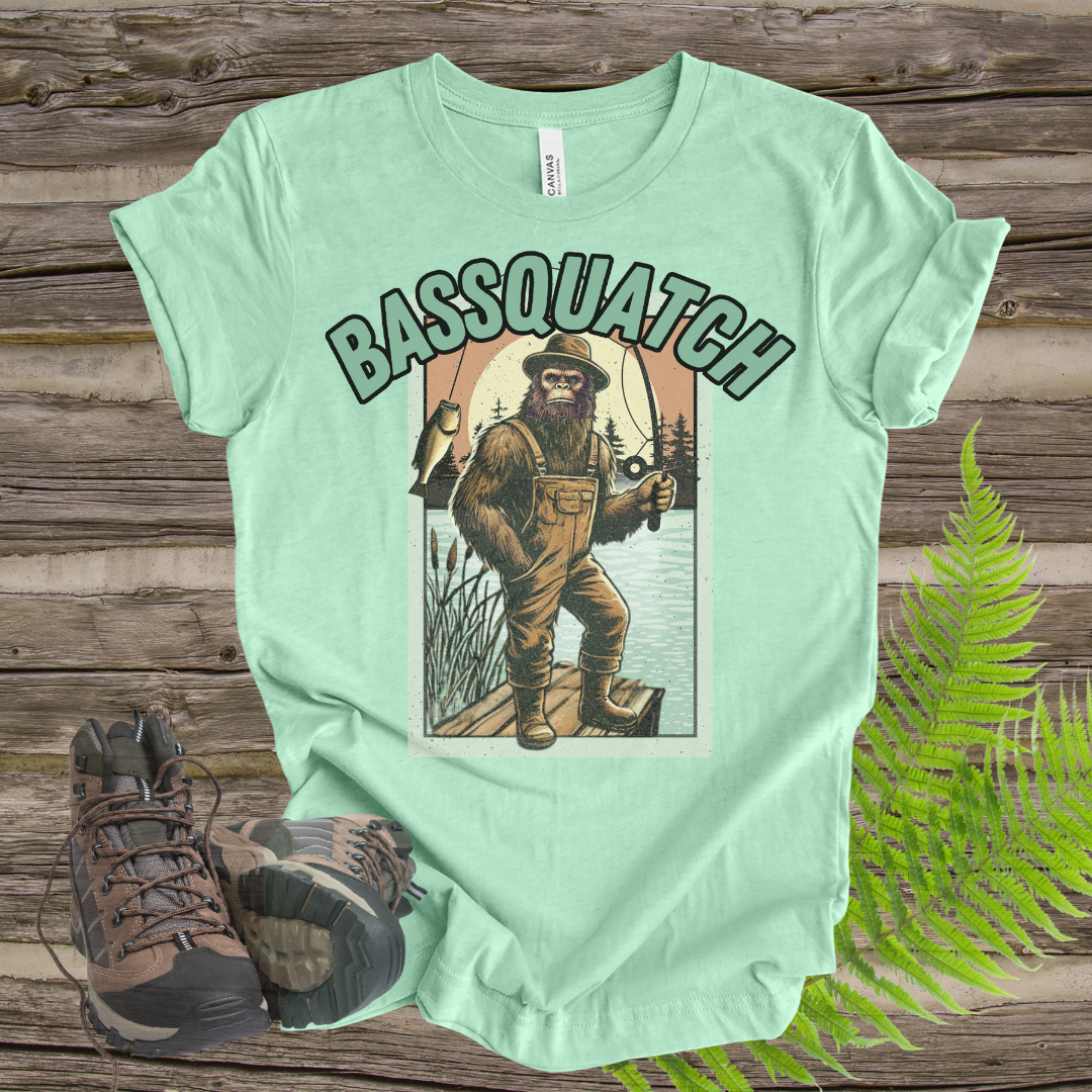 Bassquatch Fishing Tee