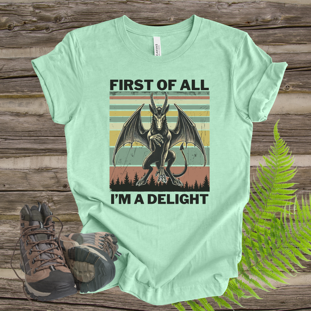 Jersey Devil T-Shirt - 'First of All, I'm a Delight'