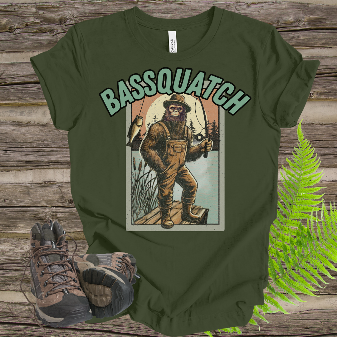 Bassquatch Fishing Tee