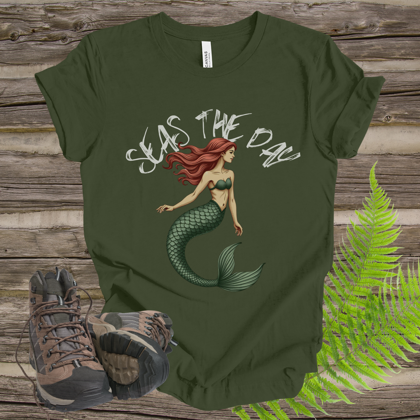 Mermaid Tee - Seas The Day Unisex Jersey Short Sleeve Tee