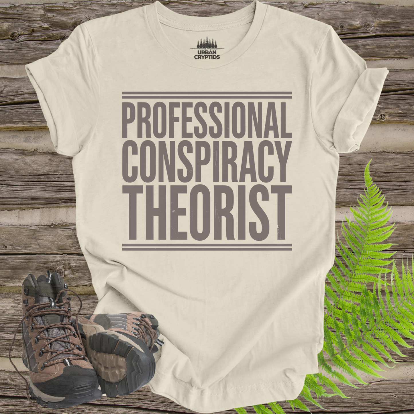Professional Conspiracy Theorist T-Shirt | Funny Aliencore Tee – Urban Cryptids