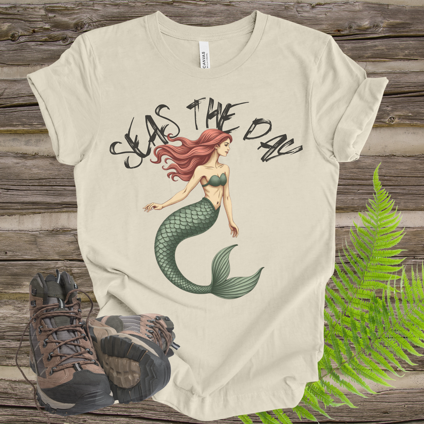 Mermaid Tee - Seas The Day Unisex Jersey Short Sleeve Tee