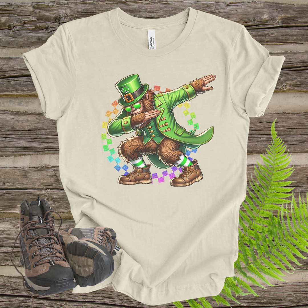 Bigfoot Dabbing St. Patrick's Day Tee