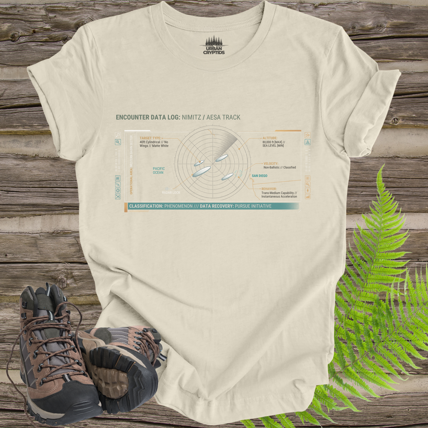 Nimitz AESA Track Tee – UAP Radar Encounter File Shirt