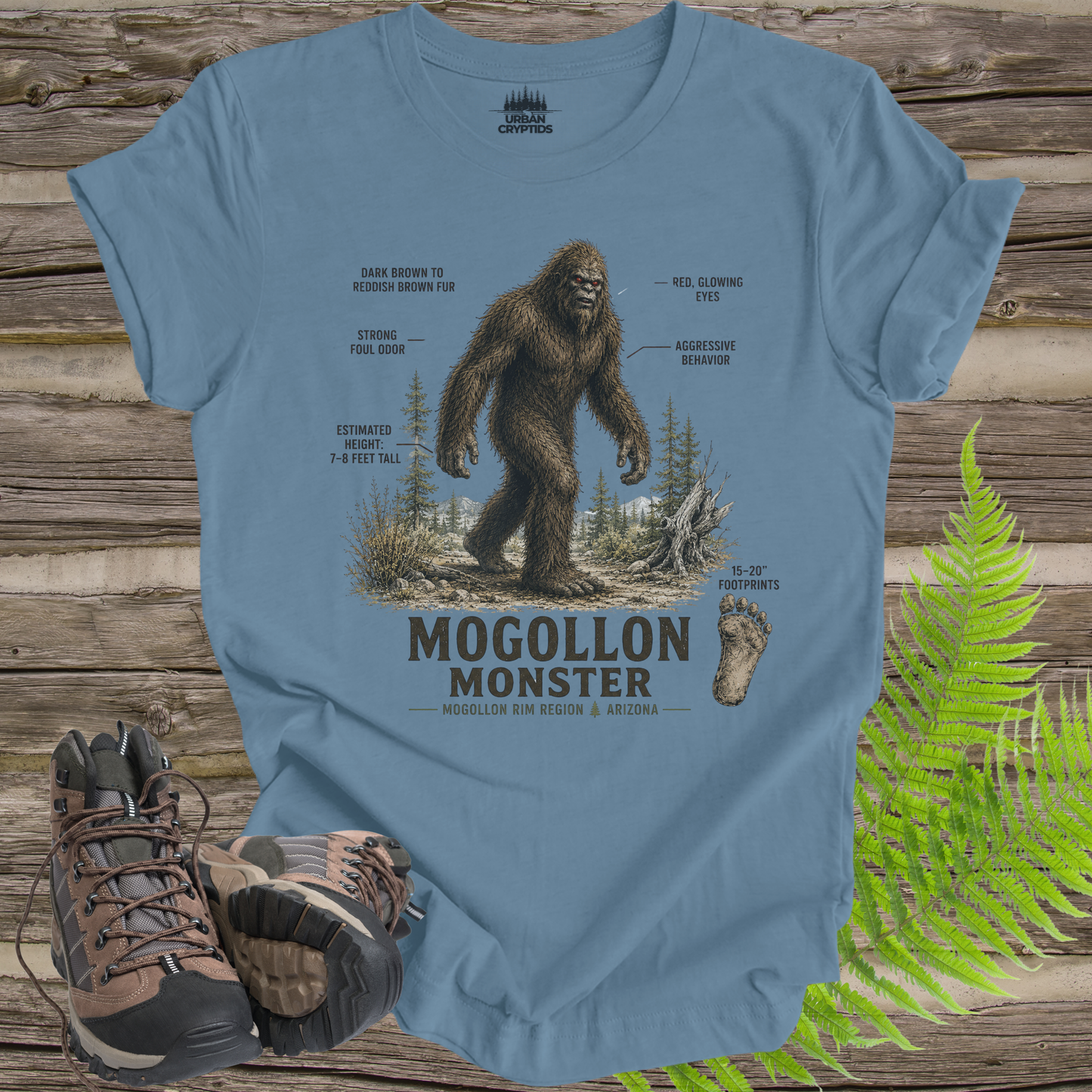 Mogollon Monster Tee | Hominid Series Arizona Cryptid Field Guide Shirt