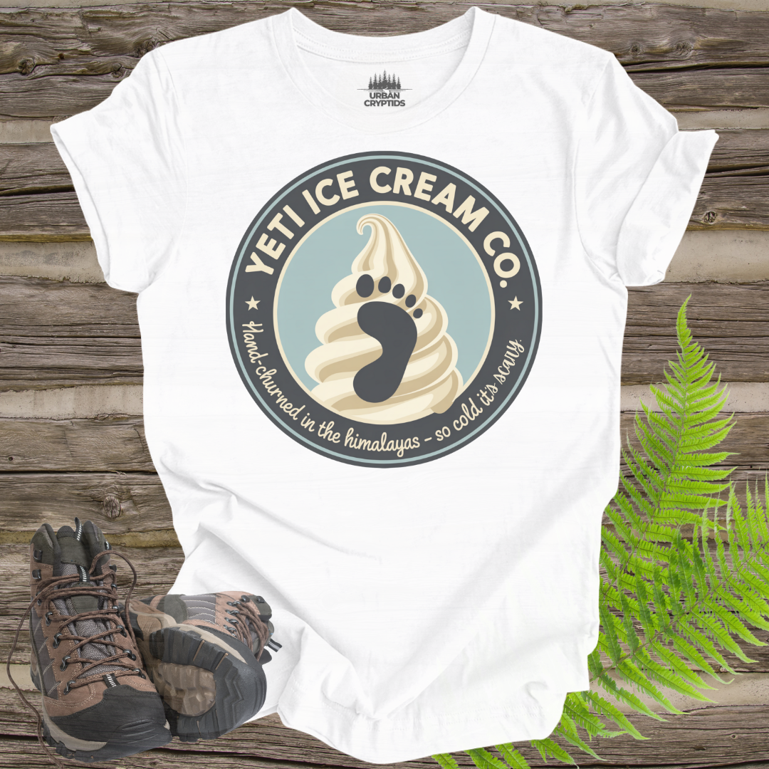 Yeti Ice Cream Co. Tee – So Cold It’s Scary