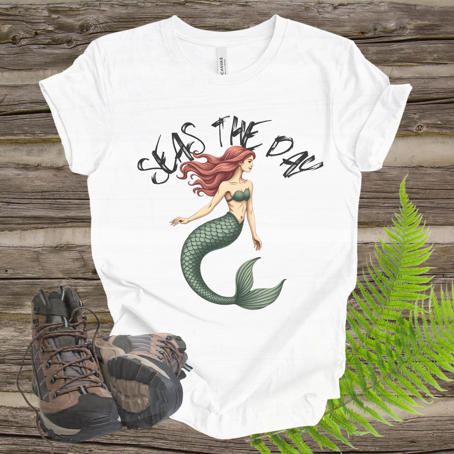 Mermaid Tee - Seas The Day Unisex Jersey Short Sleeve Tee