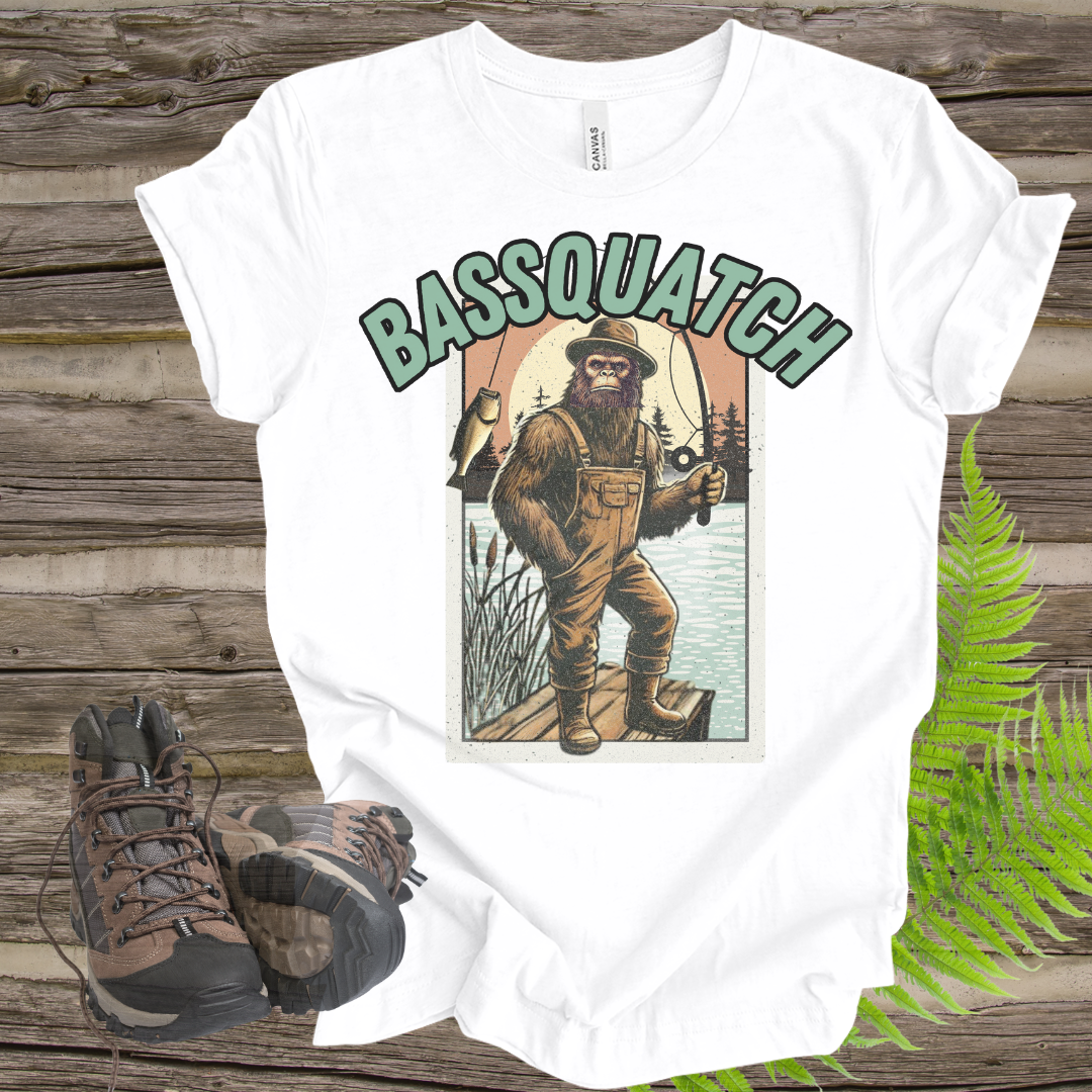 Bassquatch Fishing Tee