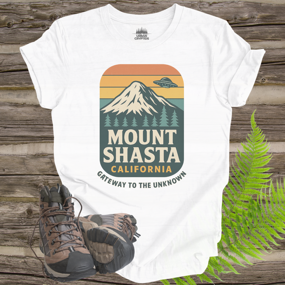 Mount Shasta UFO T-Shirt – Gateway to the Unknown (California Design)