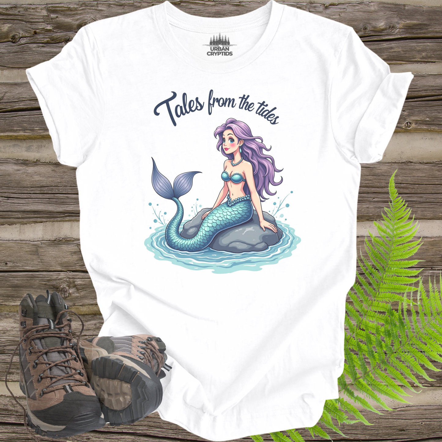 Mermaid Shirt – “Tales From the Tides” Cute Ocean Graphic Tee