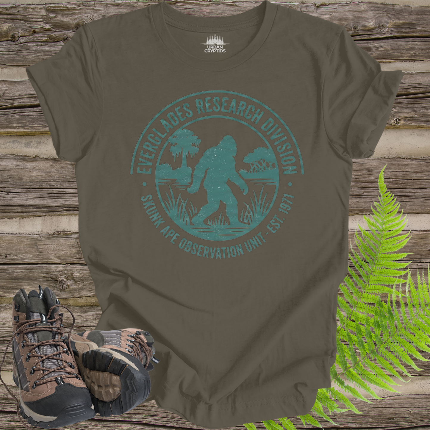 Everglades Research Division Skunk Ape T-Shirt – Florida Cryptid Investigation Tee