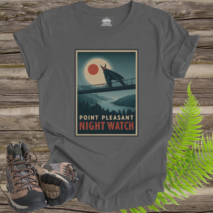 Point Pleasant Night Watch Mothman Vintage Poster T-Shirt