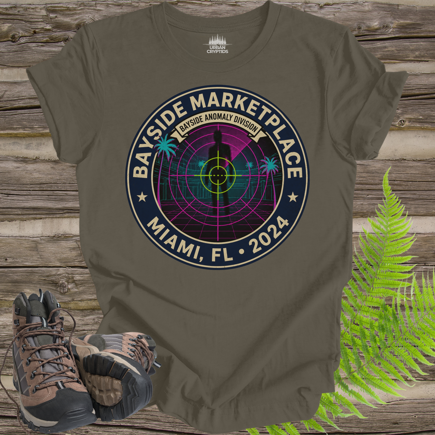 Bayside Marketplace Anomaly Division | Miami, FL 2024 Retro Cryptid T-Shirt