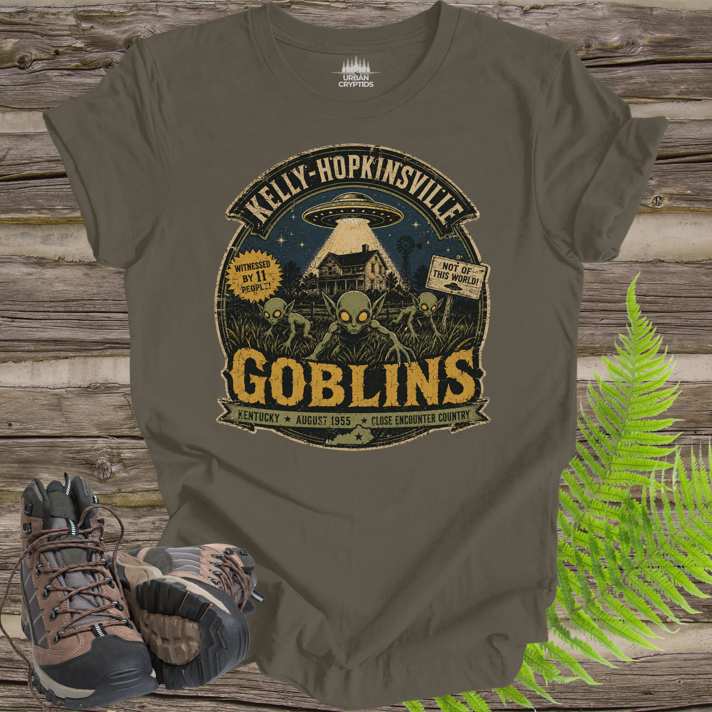 Kelly-Hopkinsville Goblins | Kentucky 1955 Close Encounter Vintage T-Shirt