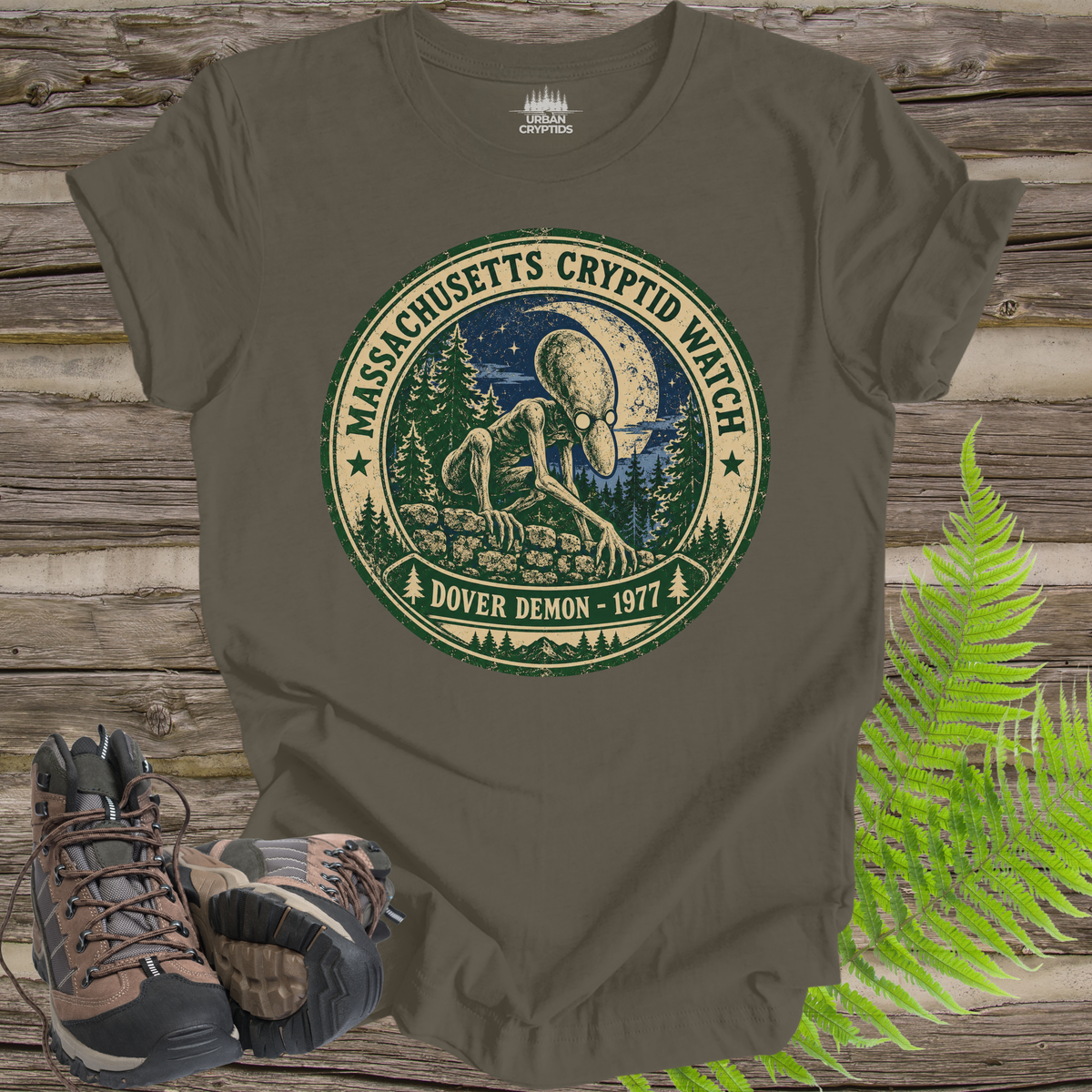 Dover Demon Massachusetts Cryptid Watch Vintage T-Shirt
