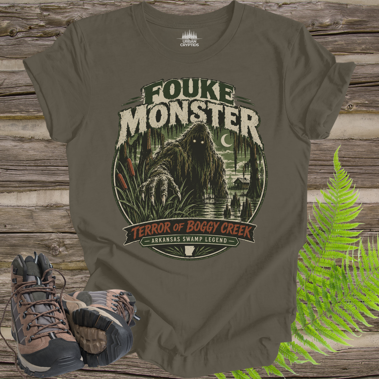 Fouke Monster T-Shirt – Boggy Creek Arkansas Cryptid Shirt