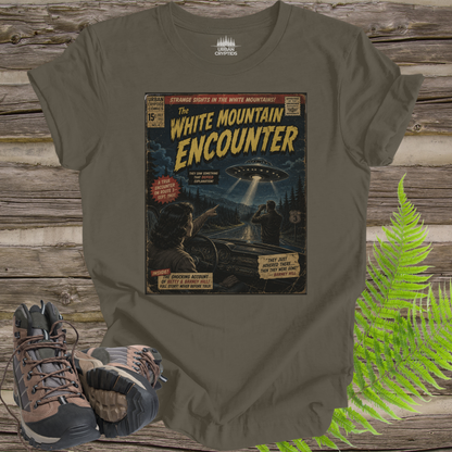 White Mountain Encounter Comic Tee | Betty & Barney Hill UFO Shirt | Vintage Sci-Fi Comic Cover | 1961 New Hampshire Alien Encounter