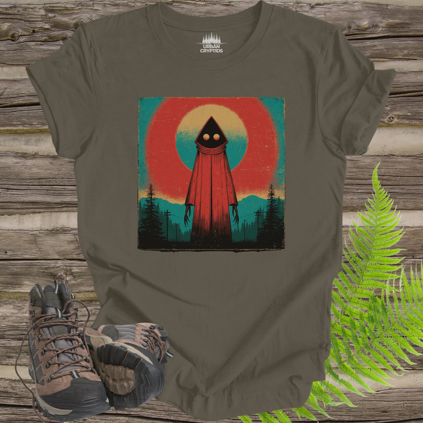 Vintage Flatwoods Monster Poster Tee – Retro Cryptid T-Shirt