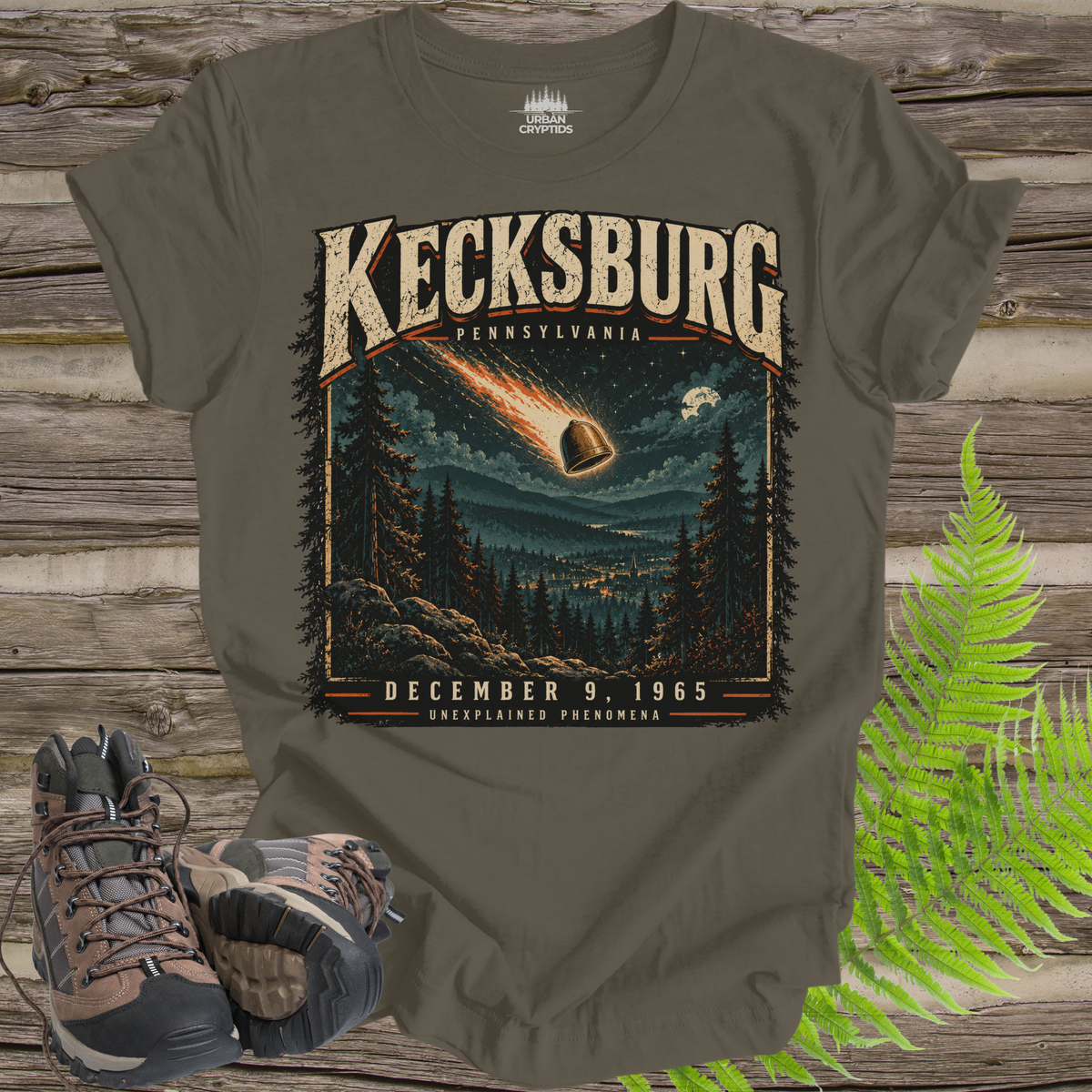 Kecksburg UFO Fireball T-Shirt – Vintage 1965 Pennsylvania Alien Encounter Graphic Tee