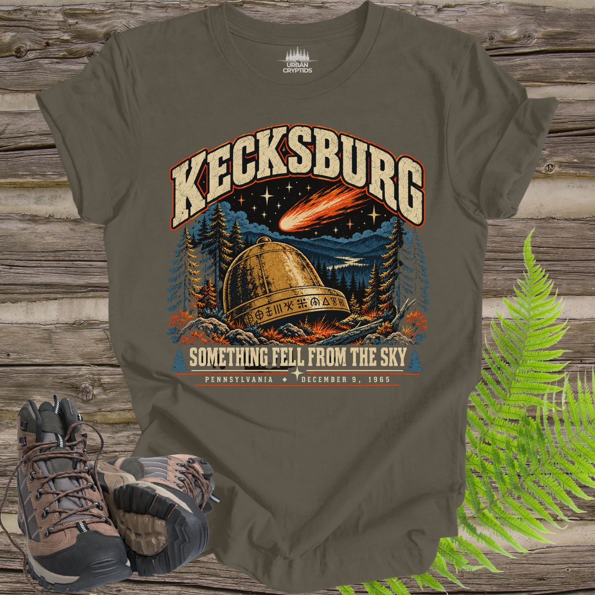Kecksburg UFO Incident T-Shirt – Vintage Pennsylvania 1965 Alien Crash Graphic Tee