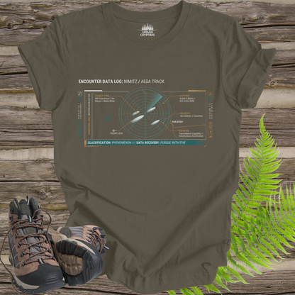 Nimitz AESA Track Tee – UAP Radar Encounter File Shirt