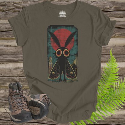 Mothman Vintage Poster T-Shirt | Cryptid Graphic Tee – Urban Cryptids
