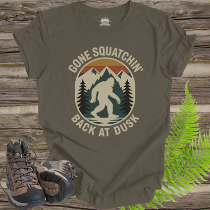 Gone Squatchin’ – Funny Bigfoot Hiking Shirt