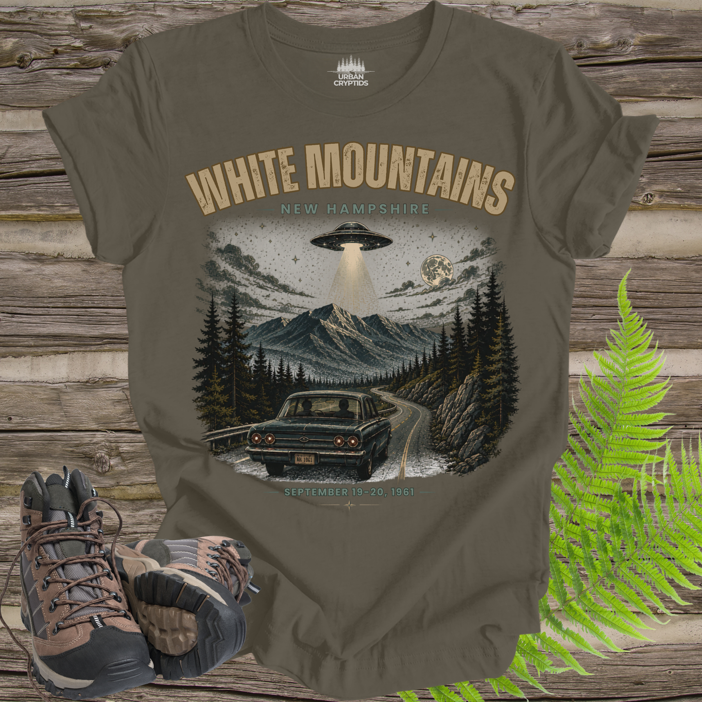 White Mountains UFO Encounter Shirt | Betty & Barney Hill 1961 Vintage Tee