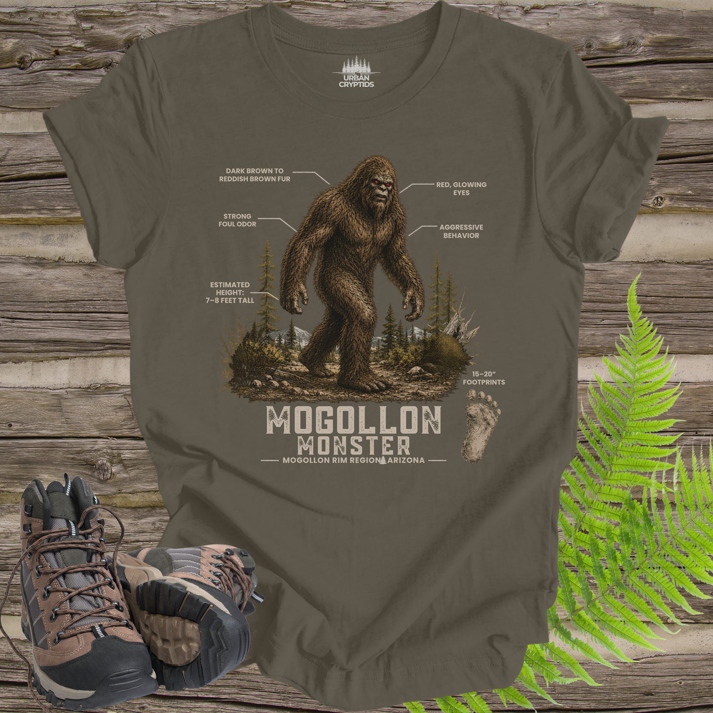 Mogollon Monster Tee | Hominid Series Arizona Cryptid Field Guide Shirt