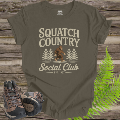 Squatch Country Social Club – Funny Bigfoot Shirt