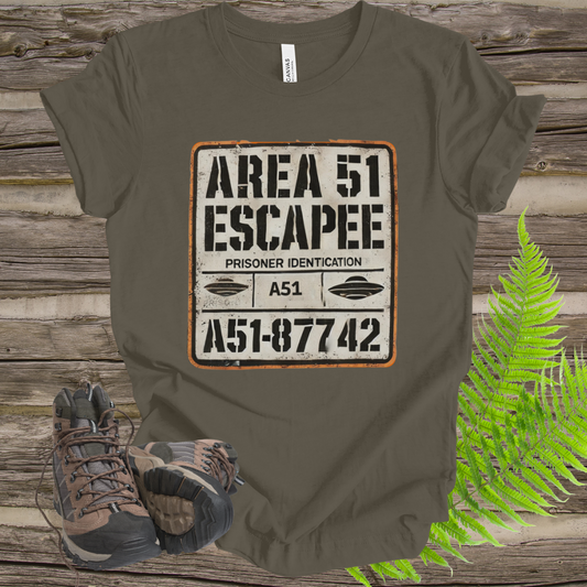 Funny Area 51 Unisex Tee - Area 51 Escapee Shirt